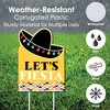Big Dot of Happiness Let's Fiesta - Party Decorations - Fiesta Welcome Yard Sign - 3 of 4