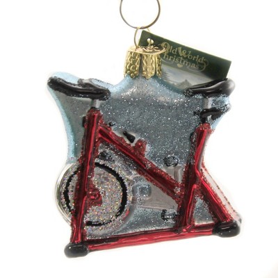 Old World Christmas 2.75 In Spin Cycle Ornament Exercise Health Tree Ornaments