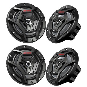 JVC 2 Pairs CS-DR6200M Marine Speaker 6.5" 2-Way Black - 1 of 4