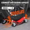 VEVOR Wheel Dolly,8000lbs Capacity Heavy-Duty Steel Car Mover,Wheel Dolly Car Tire Stake Set with Brakes,Vehicle Moving Cart Moving Cars,Set of 4,Red - 4 of 4