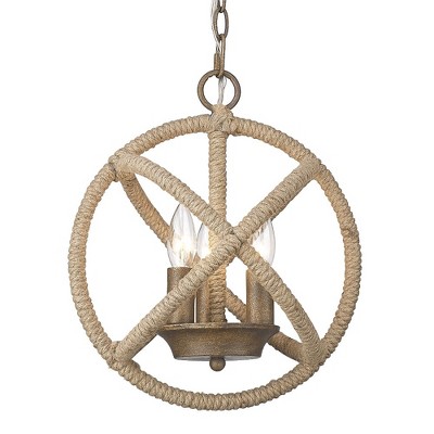 Golden Lighting Marina 3 Light Pendant