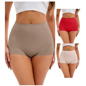 INSPIRE CHIC 3 Pcs Women's High-Waisted Briefs Tummy Control Butt Lifter Control Panties - 1 of 4