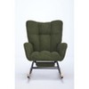 CAVINAS Modern Nursery Accent Chair, Upholstered Glider Chair with High Backrest, Rocker Accent Armchair with Solid Wood Legs for Nursery Bedroom - 4 of 4