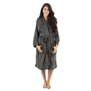 Leveret Womens Fleece Robe - 1 of 3