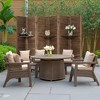 MAYEERTY Freestanding Room Divider, 5.6Ft Wood Privacy Screen with Shelves - 2 of 4