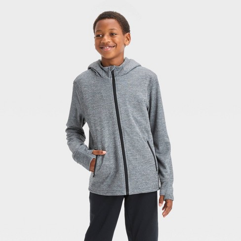 Girls' Soft Stretch Hoodie - All In Motion™ Gray L : Target