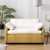 Chenille Sofa Chair: Wide, Deep, Modern, Color-Blocked - Ideal for Living Room, Apartment, Bedroom - 2 of 4