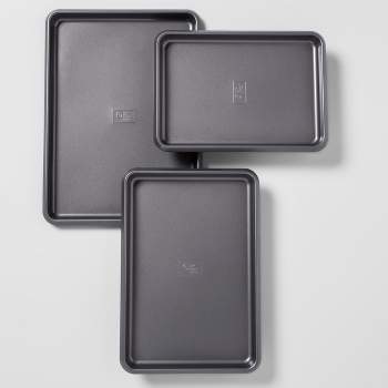 Set of 3 Non-Stick Cookie Sheets Carbon Steel - Made By Design™