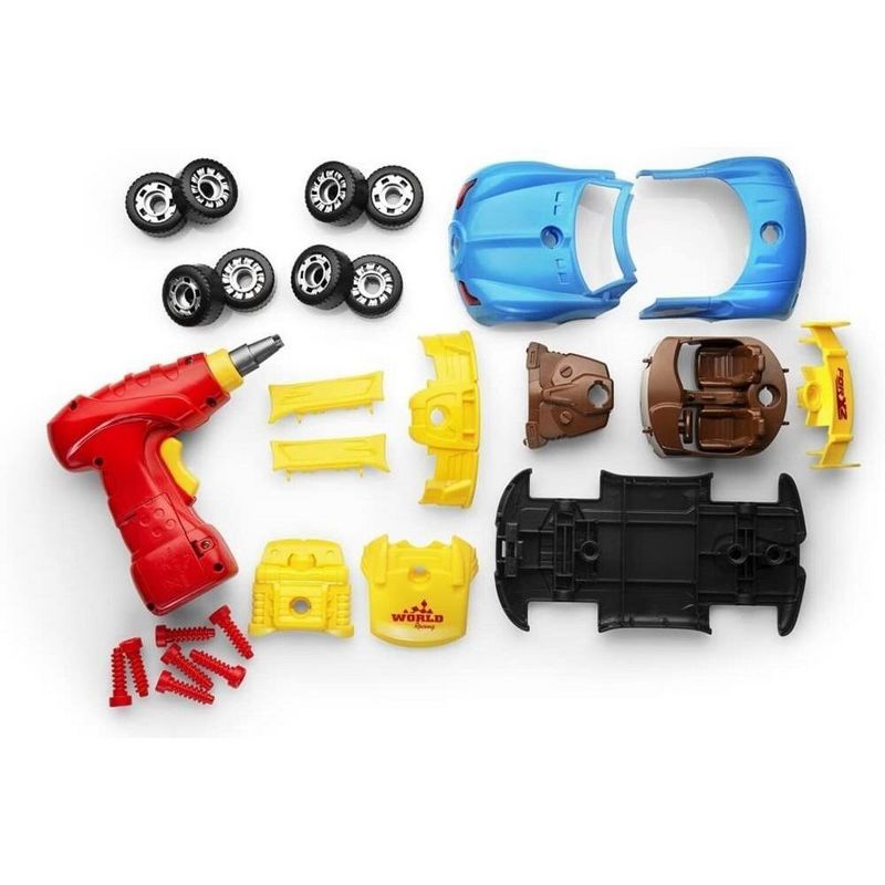 Take Apart Racing Car Toys - Racing Car with Drill, Engine Sounds and Lights - 30 Piece Race Car Take Apart Set - Play22Usa, 4 of 10