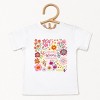 The Juniper Shop Happiness Blooms From Within Toddler Short Sleeve Tee - 5T - White - 2 of 4