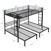 TiramisuBest Durable Metal Bunk Bed in Sleek Black - A Stylish and Reliable Choice - 4 of 4