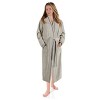 All-Season Unisex Cotton Terry Lounge Bathrobe with Embroidery by Blue Nile Mills - 3 of 4