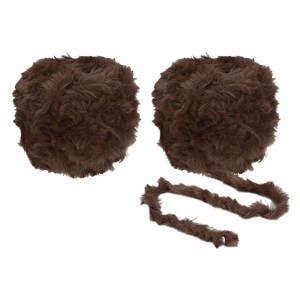 Unique Bargains Craft Kits for Blanket Scarf Hat Faux Fur Chunky Yarn 70 Yards 2 Skeins - 1 of 4