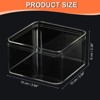 Unique Bargains Square Cube Clear Acrylic Box with Lid for Candy Tiny Jewelry Display - 2 of 4