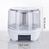 20Lbs Large Grain Dispenser 360掳Rotating Rice Food Dispenser 6 Grids Container for Peanut Barley Millet - 2 of 4
