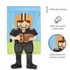 Magnolia Garden Football Player 13 x 24 Inch Polyester Crazy Legs Garden Flag - 2 of 2