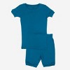 Leveret Matching Family Pajamas – Solid Teal – 100% Cotton – Customizable for Personalization - 2 of 4