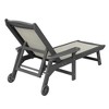 Arceso Chaise Lounge Chair Outdoor, HDPS and HDPE Wicker Material, Patio Lounge Chair with Adjustable Backrest, Resin Pool Lounge Chairs with Wheels. - 3 of 4