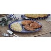 Blue Rose Polish Pottery Zaklady Large Oval Serving Platter - 3 of 3