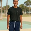 Dalix Mens Lil Alien Midweight Court Short in Navy Blue S Small - 4 of 4