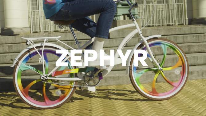 Jetson 24&#39;&#39; Zephyr Cruiser Bike - White, 2 of 22, play video
