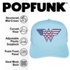 Wonder Woman Usa American Flag Logo Foam Trucker Cap Light Blue - 2 of 4