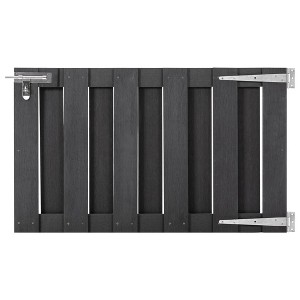 VidaXL Garden Gate WPC 39.4"x23.6" Gray - 1 of 4