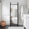 Lirago Solid Wood Ladder Rectangular Black Full Length Mirror Frameless Design with Tempered Glass 0.78" D x 21" W x 64" H - 2 of 4