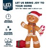 Paaaawaters 8 FT Christmas Inflatables Gingerbread Man with Candy Cane, Christmas Blow Ups - 3 of 4