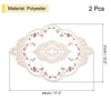 Unique Bargains Polyester Flexible Embroidery Vintage Pattern Washable Table Place Mats 2 Pcs - image 2 of 4