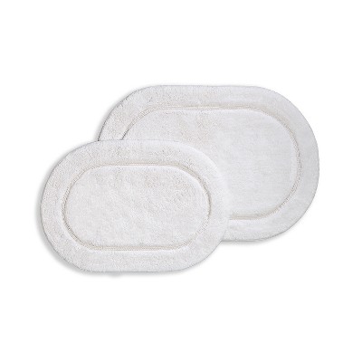 PiccoCasa Chenille Bathroom Rug Non-Slip Mat Soft Absorbent Bone 17x24