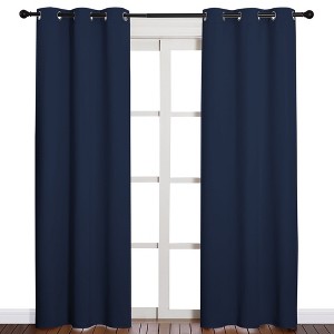 NICETOWN Grommet Top Blackout Curtains, Thermal Insulated Noise Reducing Window Drapes (Set of 2) - 1 of 4