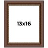 PosterPalooza | Traditional Brown Picture Frame - UV Acrylic, Foam Board Backing, Hanging Hardware - 2 of 4