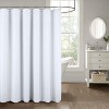 RT Designer Collection Bento Waffle Jacquarduard Shower Curtain 70" x 72" White - 2 of 4