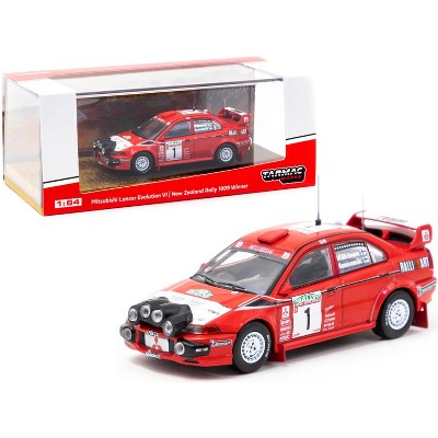 Mitsubishi Lancer Evolution VI #1 T. Makinen - R. Mannisenmaki Winner New Zealand Rally (1999) 1/64 Diecast Car by Tarmac Works