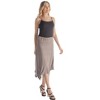 Womens Elastic Waistband Knee Length Skirt - 4 of 4
