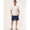 Lars Amadeus Men's Solid Beach Shorts Drawstring Surfing Mesh Lining Swimwear Board Shorts - 3 of 4