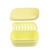 Unique Bargains Plastic Soap Dish Keep Soap Dry Soap Cleaning Storage for Home Bathroom Kitchen - 3 of 4