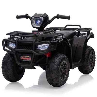 Kids Ride On ATV, 12V Battery-Operated Car for 37Months+, Dual Speed Adjustment 1.5-2.2mph