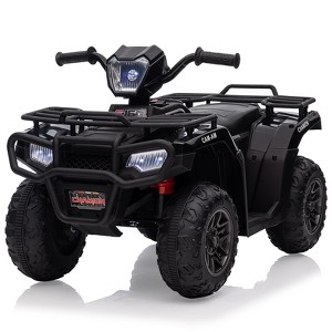 12V Kids Ride On Electric ATV, Battery-Operated Car for Kids，4-Wheeler Quad Car Toy with Dual Speed Adjustment 1.5-2.2mph, One Button Start - 1 of 4