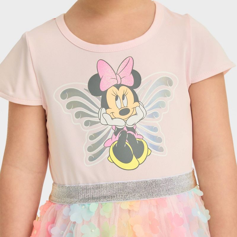 Toddler Girls&#39; Disney Minnie Mouse Ballerina Tutu Dress - Pink, 2 of 4