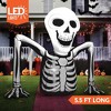 Joyfy 5.5 FT Halloween Inflatables Outdoor Decorations, Inflatable Skeleton Ground Breaker with LEDs for Halloween Party Yard Garden Lawn Decorations - 2 of 4