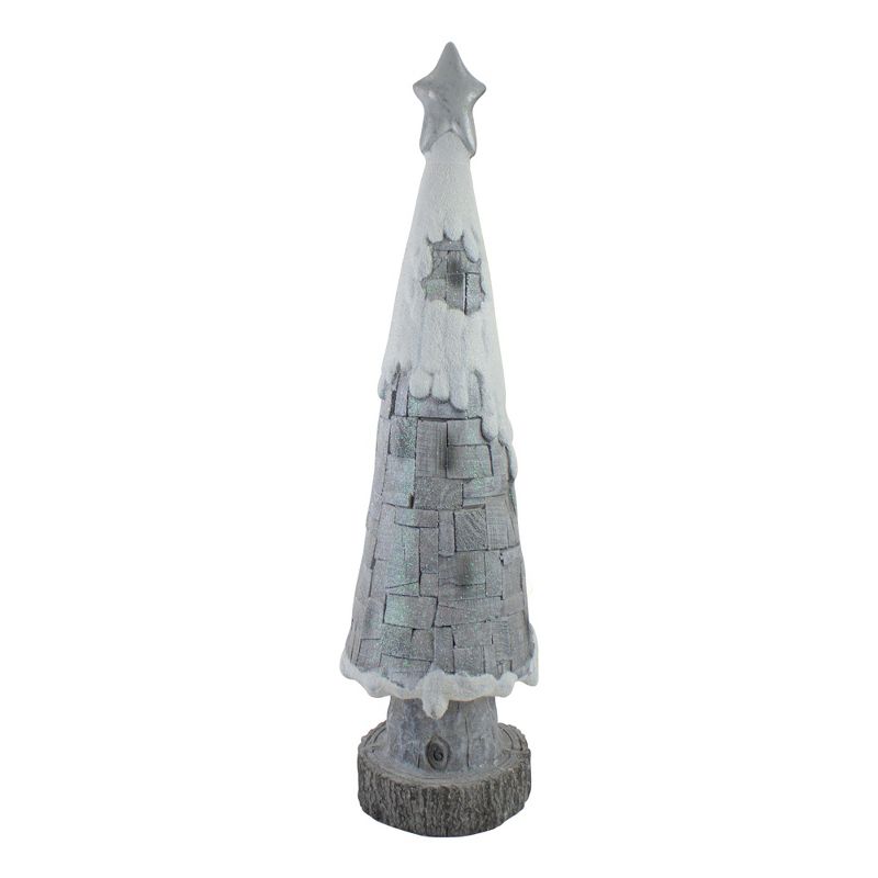 Northlight 29" LED Lighted Gray and White Tabletop Christmas Tree, 3 of 6