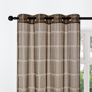 Deconovo 2 Panels Polyester Printed Curtains,8 Grommets, No Tiebacks,Decorative Drapes for LivingRoom and Bedroom - 1 of 4