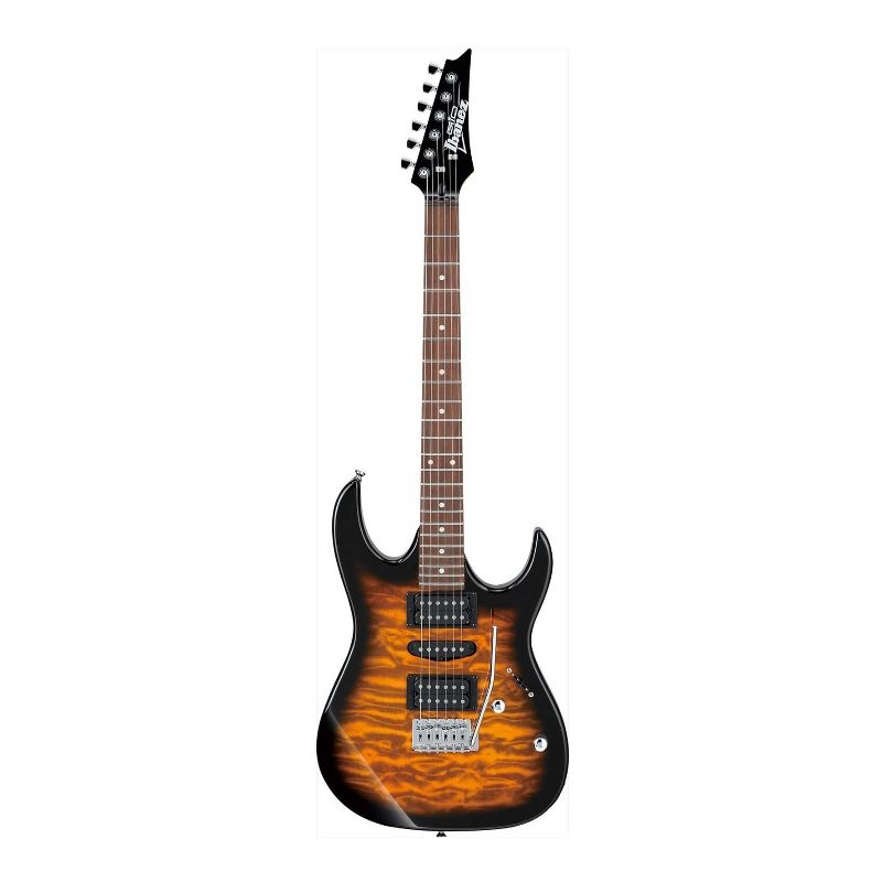 Ibanez GRX70QA GIO 6-String Solid Body Electric Guitar (Right-Hand, Sunburst), 1 of 2