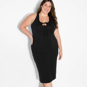 Women's ButterBliss Keyhole Racer Back Midi Bodycon Dress - Wild Fable™ - 1 of 3