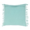 20"x20" Oversize Textured Corded Striped Down Filled Square Throw Pillow - Saro Lifestyle: Cotton Weave, Duck Feather Fill, Indoor Use - 2 of 3