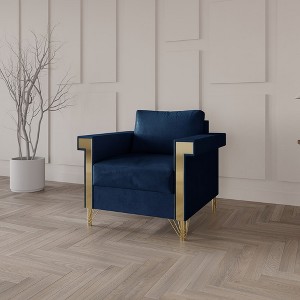 ChaletPosh Velvet Chair - 1 of 4