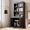 Gaomon 5-Tier Bookshelf, 70 Inch Tall Bookcase with 2 Doors and 1 Drawer, Modern Pantry Sideboard with Adjustable Shelf - 2 of 4