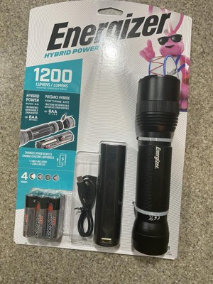 Energizer Hybrid 1200-Lumen 3 Modes LED Rechargeable Flashlight (AA Battery  Included) in the Flashlights department at